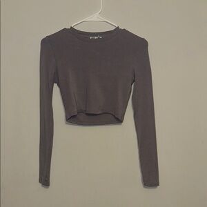 Zara Long Sleeve Crop Top